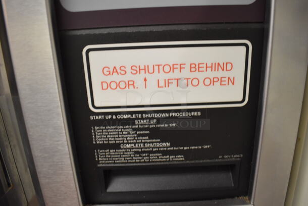 Baxter OV300G Stainless Steel Commercial Floor Style Natural Gas Powered Mini Rotating Rack Oven w/ Lower 2 Door Proofer Cabinet on Commercial Casters. Proofer Needs a New Circuit Board. Oven Was In Working Condition When Restaurant Closed. BUYER MUST REMOVE. (Front Kitchen) - Image 5 of 12