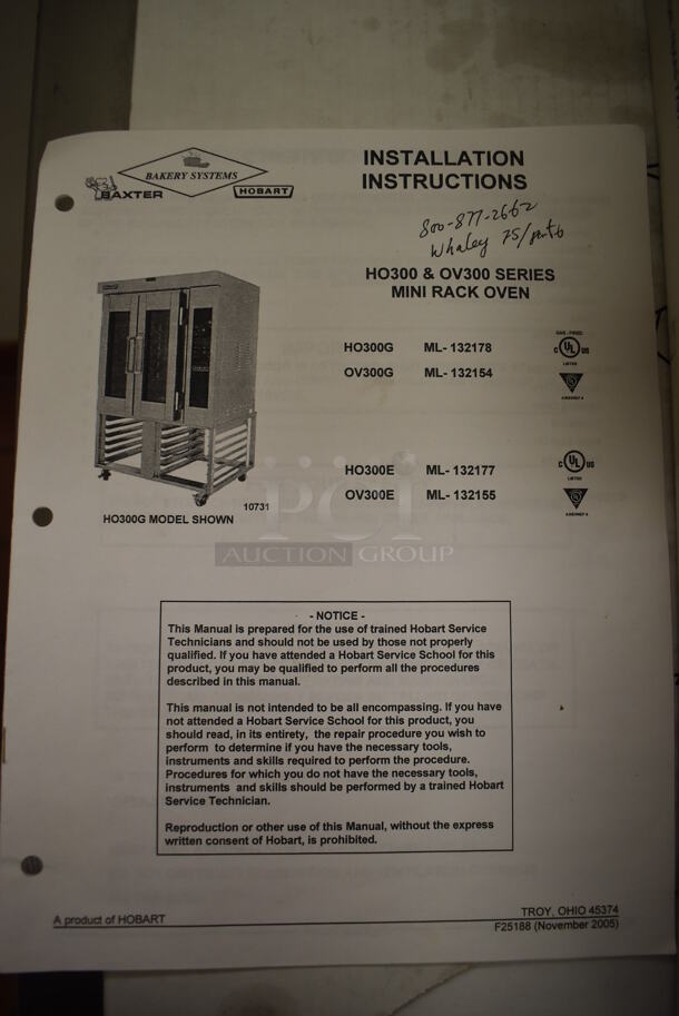 Baxter OV300G Stainless Steel Commercial Floor Style Natural Gas Powered Mini Rotating Rack Oven w/ Lower 2 Door Proofer Cabinet on Commercial Casters. Proofer Needs a New Circuit Board. Oven Was In Working Condition When Restaurant Closed. BUYER MUST REMOVE. (Front Kitchen) - Image 8 of 12