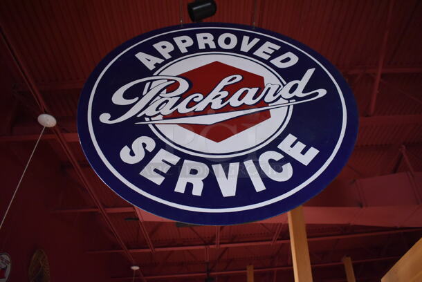 Metal Approved Packard Service Sign. BUYER MUST REMOVE. (Dining Room) - Image 3 of 3