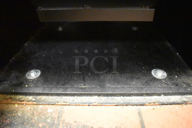 Black Metal 2 Compartment Safe. Comes w/ Combination and Key. BUYER MUST REMOVE. (Office) - Image 7 of 8