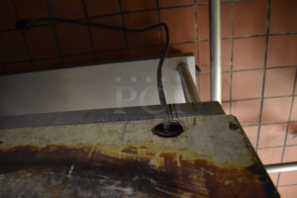 Vulcan Stainless Steel Commercial Countertop Natural Gas Powered Flat Top Griddle on Stainless Steel Equipment Stand w/ Under Shelf and Commercial Casters. Unit Was In Working Condition When Restaurant Closed. BUYER MUST REMOVE. (Front Kitchen) - Image 7 of 8