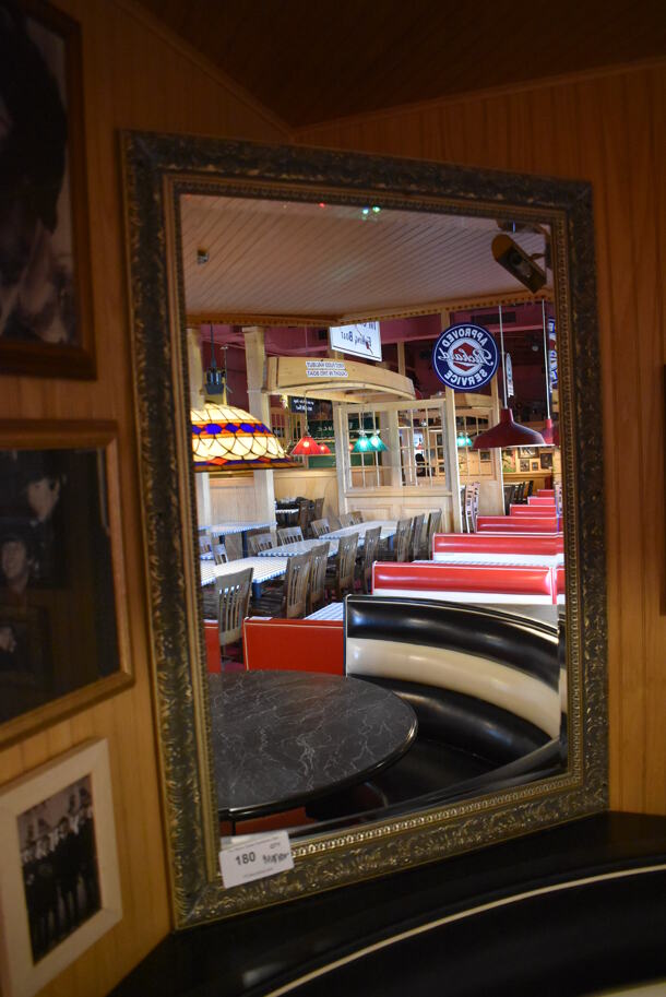 Framed Mirror. BUYER MUST REMOVE. (Dining Room) - Image 1 of 4