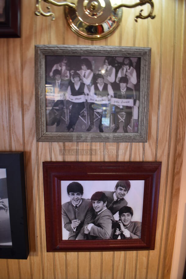 ALL ONE MONEY! Wall Lot of Various Pictures Including The Beatles; John Lennon, Paul McCartney, George Harrison and Ringo Starr. Does Not Include Mirror. BUYER MUST REMOVE. (Dining Room) - Image 3 of 8