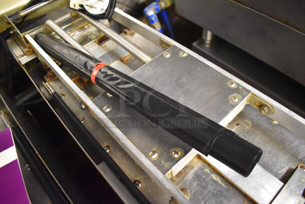 Taylor QS11 Stainless Steel Commercial Electric Powered Clamshell Flat Top Griddle on Commercial Casters. 250 Volts, 3 Phase. Unit Was In Working Condition When Restaurant Closed. (Front Kitchen) - Image 9 of 9