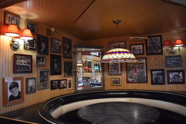 ALL ONE MONEY! Wall Lot of Various Pictures Including The Beatles; John Lennon, Paul McCartney, George Harrison and Ringo Starr. Does Not Include Mirror. BUYER MUST REMOVE. (Dining Room) - Image 8 of 8