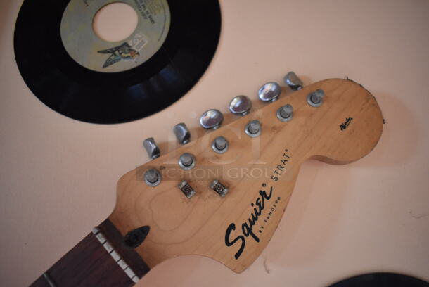 Black and White Decorative Guitar. BUYER MUST REMOVE. (Dining Room) - Image 3 of 4