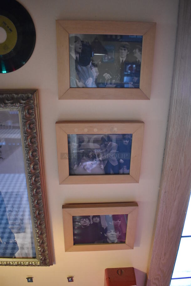 ALL ONE MONEY! Wall Lot of Various Pictures Including The Beatles and a Record. BUYER MUST REMOVE. (Dining Room) - Image 2 of 6