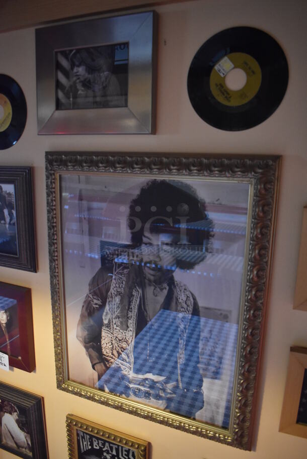 ALL ONE MONEY! Wall Lot of Various Pictures Including The Beatles and a Record. BUYER MUST REMOVE. (Dining Room) - Image 3 of 6