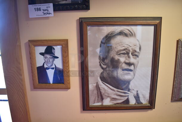 ALL ONE MONEY! Wall Lot of Various Pictures Including Actors. BUYER MUST REMOVE. (Dining Room) - Image 2 of 5