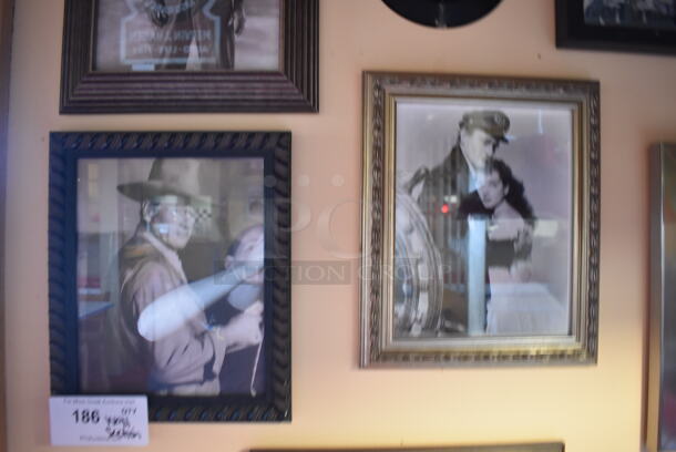 ALL ONE MONEY! Wall Lot of Various Pictures Including Actors. BUYER MUST REMOVE. (Dining Room) - Image 3 of 5