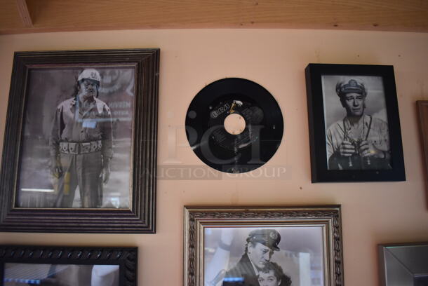 ALL ONE MONEY! Wall Lot of Various Pictures Including Actors. BUYER MUST REMOVE. (Dining Room) - Image 4 of 5