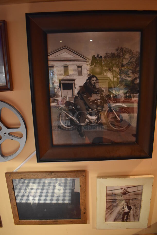 ALL ONE MONEY! Wall Lot of Various Pictures Including Poker Playing Dogs, Actors and Records. BUYER MUST REMOVE. (Dining Room) - Image 3 of 12