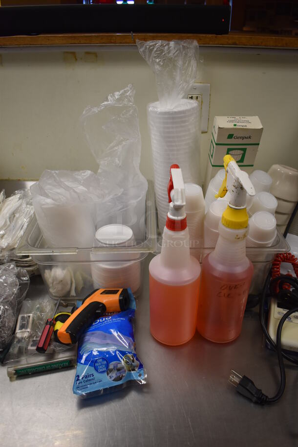 ALL ONE MONEY! Lot of Various Items Including Disposable Cups and To Go Containers! (Front Kitchen) - Image 3 of 6