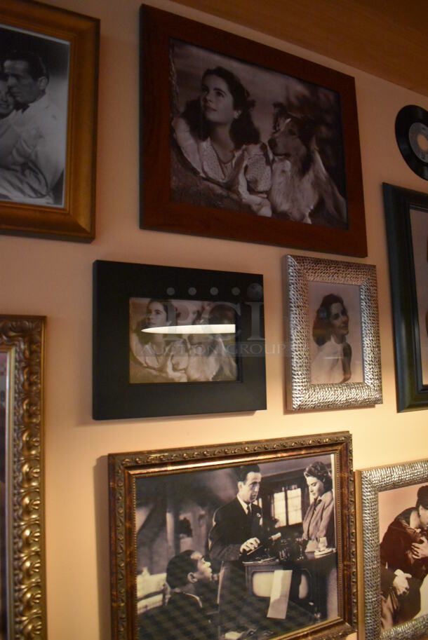 ALL ONE MONEY! Wall Lot of Various Pictures Including Poker Playing Dogs, Actors and Records. BUYER MUST REMOVE. (Dining Room) - Image 9 of 12