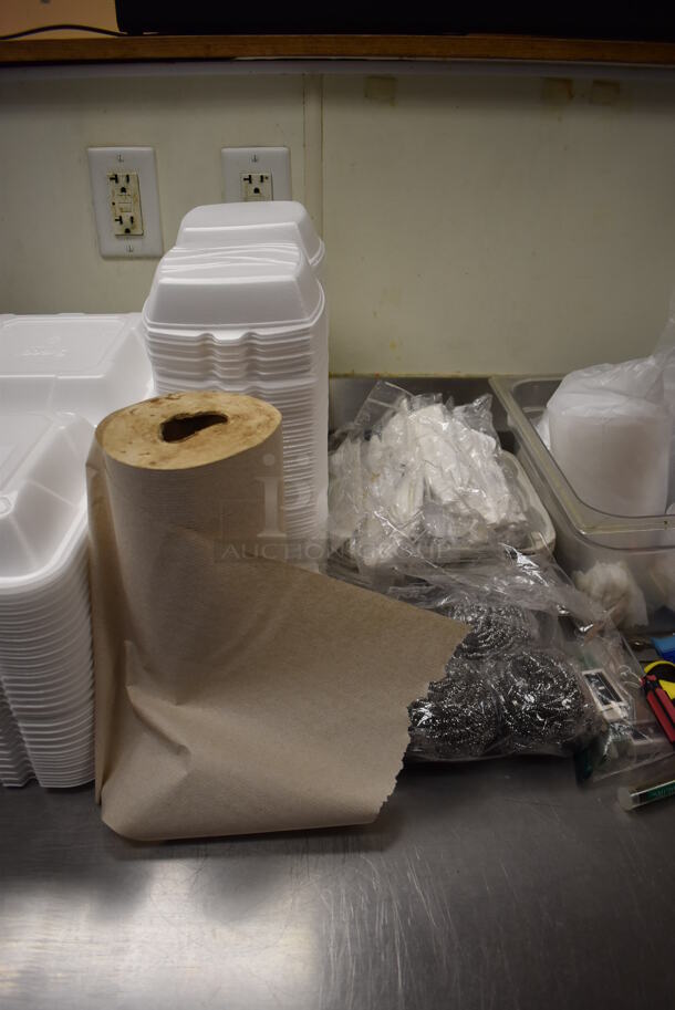 ALL ONE MONEY! Lot of Various Items Including Disposable Cups and To Go Containers! (Front Kitchen) - Image 4 of 6