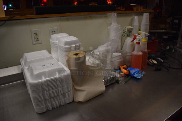 ALL ONE MONEY! Lot of Various Items Including Disposable Cups and To Go Containers! (Front Kitchen) - Image 6 of 6