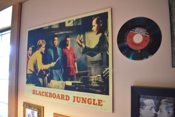 ALL ONE MONEY! Wall Lot of Various Pictures Including Poker Playing Dogs, Actors and Records. BUYER MUST REMOVE. (Dining Room) - Image 12 of 12