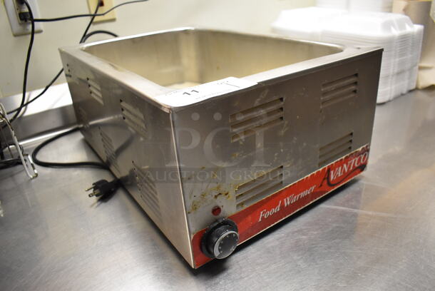 Avantco 177W50 Stainless Steel Commercial Countertop Food Warmer. 120 Volts, 1 Phase. Unit Was In Working Condition When Restaurant Closed. (Front Kitchen) - Image 3 of 6