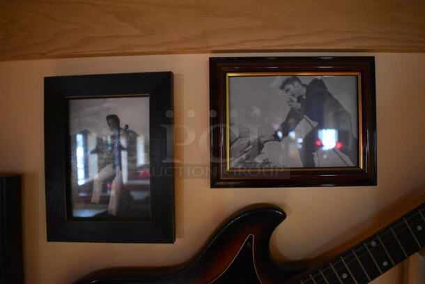 ALL ONE MONEY! Wall Lot of Various Pictures Including Elvis. Does Not Include Guitars. BUYER MUST REMOVE. (Dining Room)
 - Image 4 of 7