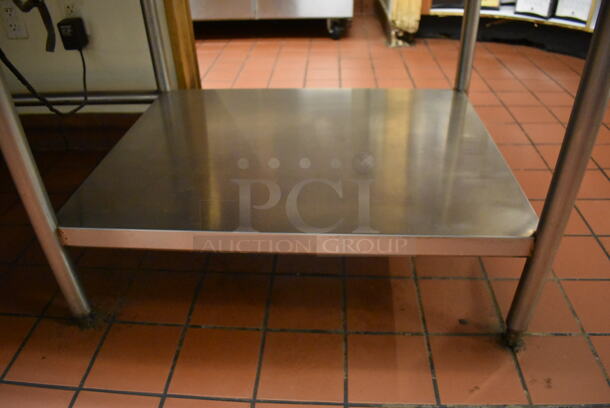 Stainless Steel Commercial Table w/ Partial Back Splash and Semi Under Shelf. (Front Kitchen) - Image 2 of 7