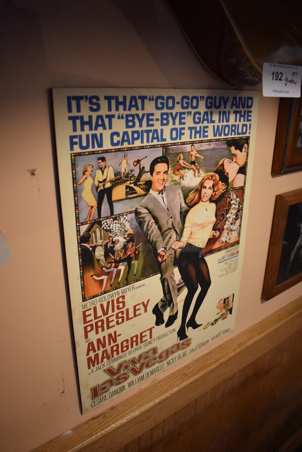 ALL ONE MONEY! Wall Lot of Various Pictures Including Elvis. Does Not Include Guitars. BUYER MUST REMOVE. (Dining Room)
 - Image 6 of 7