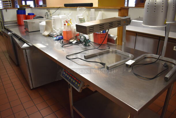 Stainless Steel Commercial Table w/ Partial Back Splash and Semi Under Shelf. (Front Kitchen) - Image 4 of 7