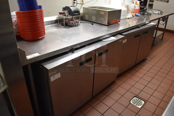 Stainless Steel Commercial Table w/ Partial Back Splash and Semi Under Shelf. (Front Kitchen) - Image 7 of 7