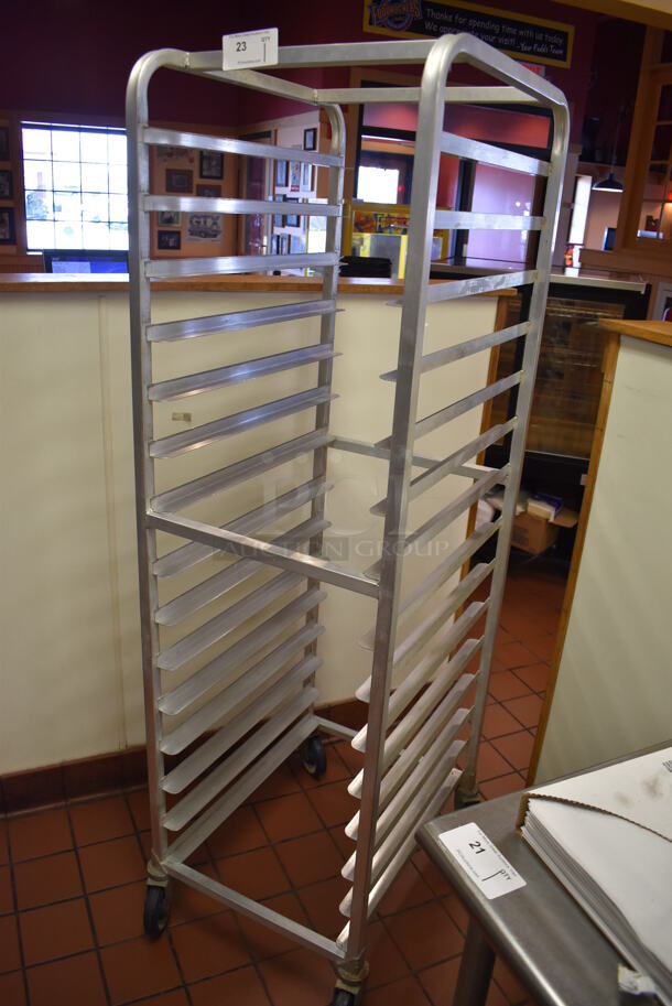 Metal Commercial Pan Transport Rack on Commercial Casters. (Front Kitchen) - Image 2 of 4