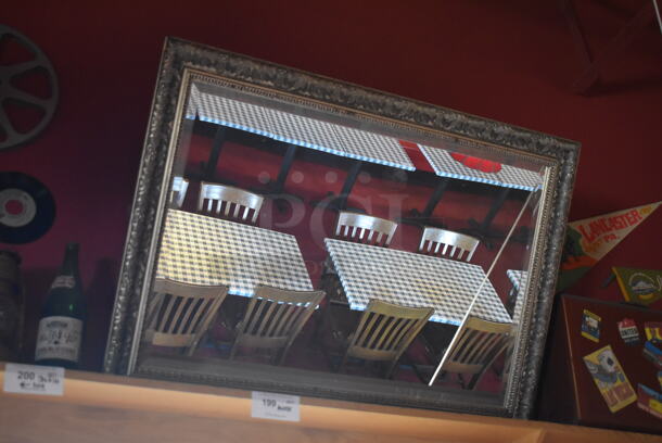 Framed Mirror. BUYER MUST REMOVE. (Dining Room) - Image 1 of 3