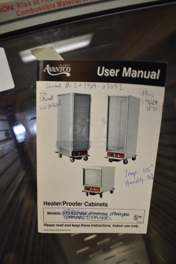 Avantco Metal Commercial Enclosed Heated Holding Cabinet on Commercial Casters. Unit Was In Working Condition When Restaurant Closed. (Front Kitchen) - Image 5 of 7