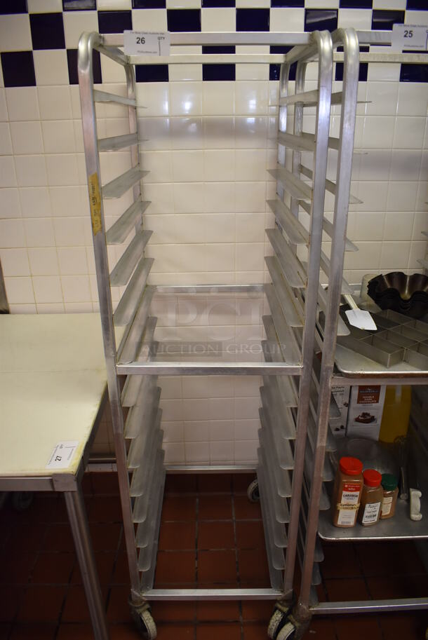 Metal Pan Transport Rack on Commercial Casters. (Front Kitchen)  - Image 1 of 4