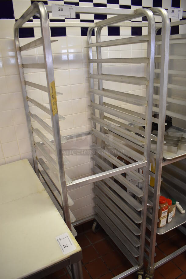 Metal Pan Transport Rack on Commercial Casters. (Front Kitchen)  - Image 2 of 4