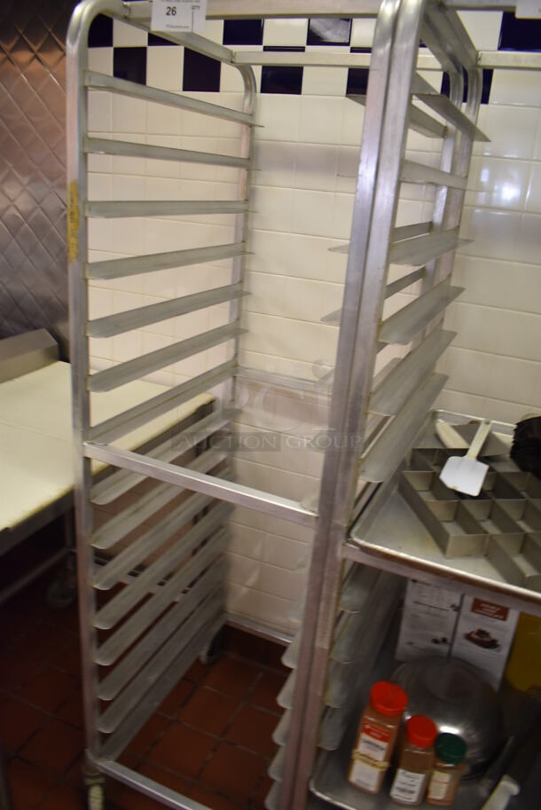 Metal Pan Transport Rack on Commercial Casters. (Front Kitchen)  - Image 3 of 4