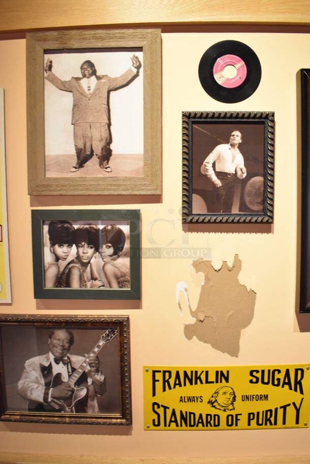 ALL ONE MONEY! Wall Lot of Various Pictures Including Superman, Audrey Hepburn and Batman. BUYER MUST REMOVE. (Side Dining Room) - Image 4 of 7