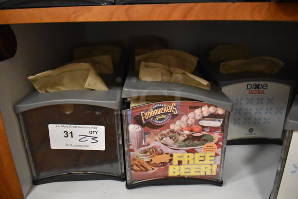 23 Dixie Gray and Black Poly Napkin Dispensers. 23 Times Your Bid! (Front Kitchen) - Image 3 of 3