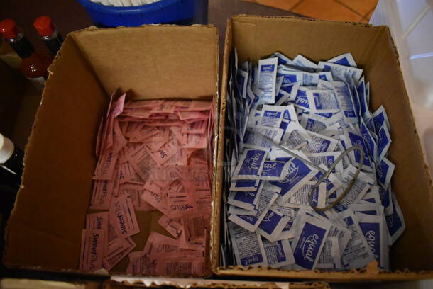 ALL ONE MONEY! Lot of Various Products Including Sugar Packets, Malt Vinegar Bottles and To Go Containers. (Front Kitchen)  - Image 5 of 6