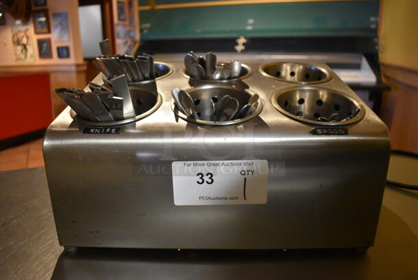 Metal Countertop Silverware Holders w/ Utensils. (Front Kitchen) - Image 4 of 4