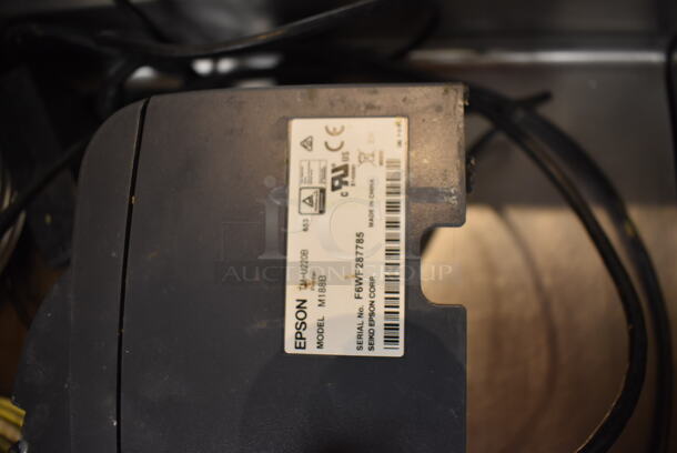 ALL ONE MONEY! Lot of Various Items Including Epson M188B Receipt Printer, Ceramic Plates and Black Wire Rack. (Front Kitchen) - Image 7 of 7