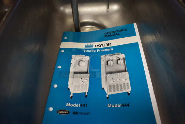 Taylor 441-27 Stainless Steel Commercial Floor Style Air Cooled Single Flavor Shake Freezer on Commercial Casters. 208-230 Volts, 1 Phase. Unit Was In Working Condition When Restaurant Closed. (Front Kitchen) - Image 6 of 9