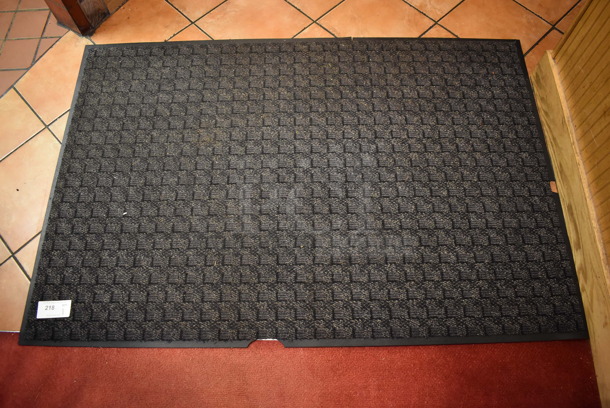Black Floor Mat. (Side Dining Room) - Image 1 of 4