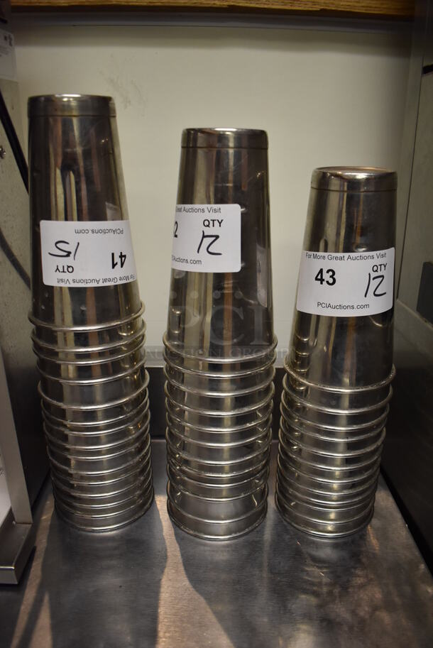 12 Metal Mixing Cups. 4x4x7. 12 Times Your Bid! (Front Kitchen) - Image 4 of 4