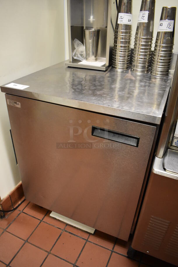 Delfield 402-DHL Stainless Steel Commercial Single Door Undercounter Cooler on Commercial Casters. 115 Volts, 1 Phase. Unit Was In Working Condition When Restaurant Closed. (Front Kitchen) - Image 3 of 5