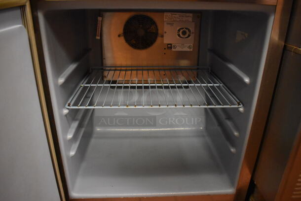 Delfield 402-DHL Stainless Steel Commercial Single Door Undercounter Cooler on Commercial Casters. 115 Volts, 1 Phase. Unit Was In Working Condition When Restaurant Closed. (Front Kitchen) - Image 4 of 5