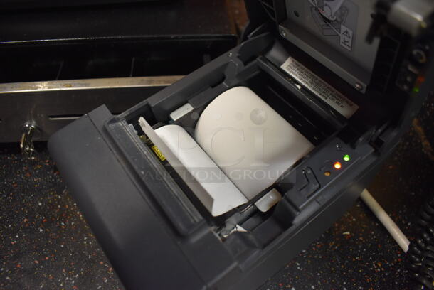 ALL ONE MONEY! Lot of Posiflex XT-3000 15" POS Monitor w/ Epson M267D Receipt Printer and Metal Cash Drawer. (Front Kitchen) - Image 4 of 8