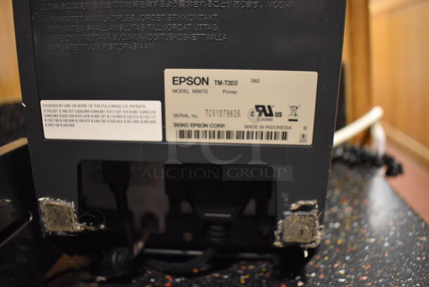 ALL ONE MONEY! Lot of Posiflex XT-3000 15" POS Monitor w/ Epson M267D Receipt Printer and Metal Cash Drawer. (Front Kitchen) - Image 5 of 8