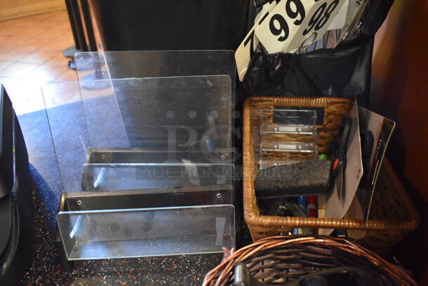 ALL ONE MONEY! Lot of Various Items Including Black Trash Cans, Table Numbers and Tape Dispensers. (Front Kitchen) - Image 3 of 5