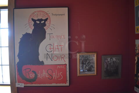 ALL ONE MONEY! Wall Lot of Various Pictures Including tournee Cat and Actors. BUYER MUST REMOVE. (Party Dining Room)