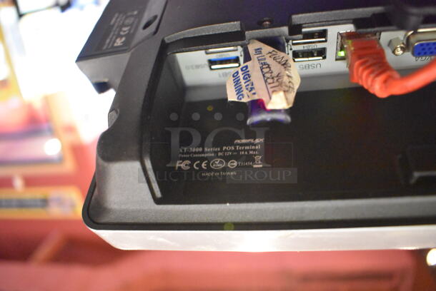ALL ONE MONEY! Lot of Posiflex XT-3000 15" POS Monitor w/ CyberPower 1000VA UPS, Epson M129H Receipt Printer and Metal Cash Drawer. Unit Was In Working Condition When Restaurant Closed. (Front Kitchen) - Image 7 of 9
