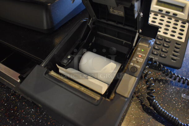 ALL ONE MONEY! Lot of Posiflex XT-3000 15" POS Monitor w/ CyberPower 1000VA UPS, Epson M129H Receipt Printer and Metal Cash Drawer. Unit Was In Working Condition When Restaurant Closed. (Front Kitchen) - Image 6 of 9