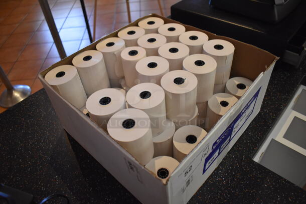 Box of Receipt Printer Paper Rolls. (Front Kitchen) - Image 2 of 3